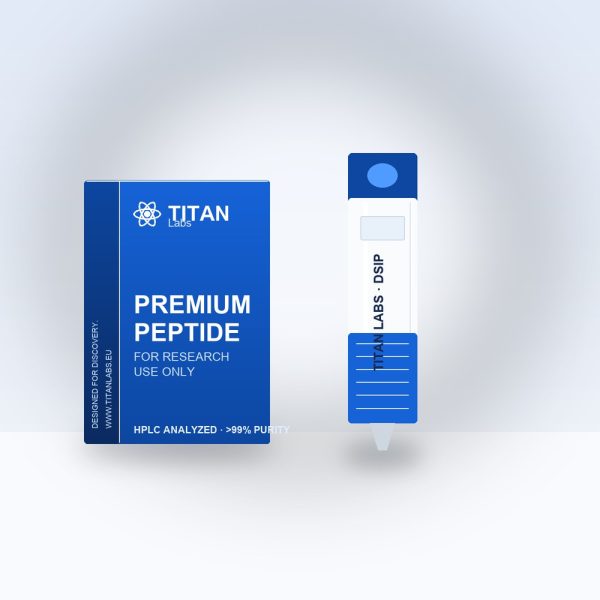 DSIP Pen research peptide vial by Titan Labs