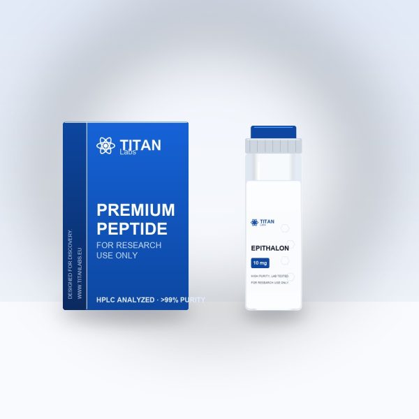 Epithalon research peptide vial by Titan Labs