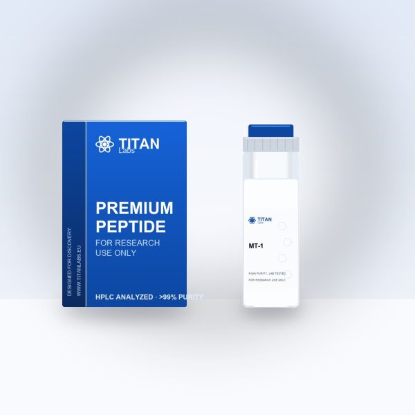 MT-1 research peptide vial by Titan Labs