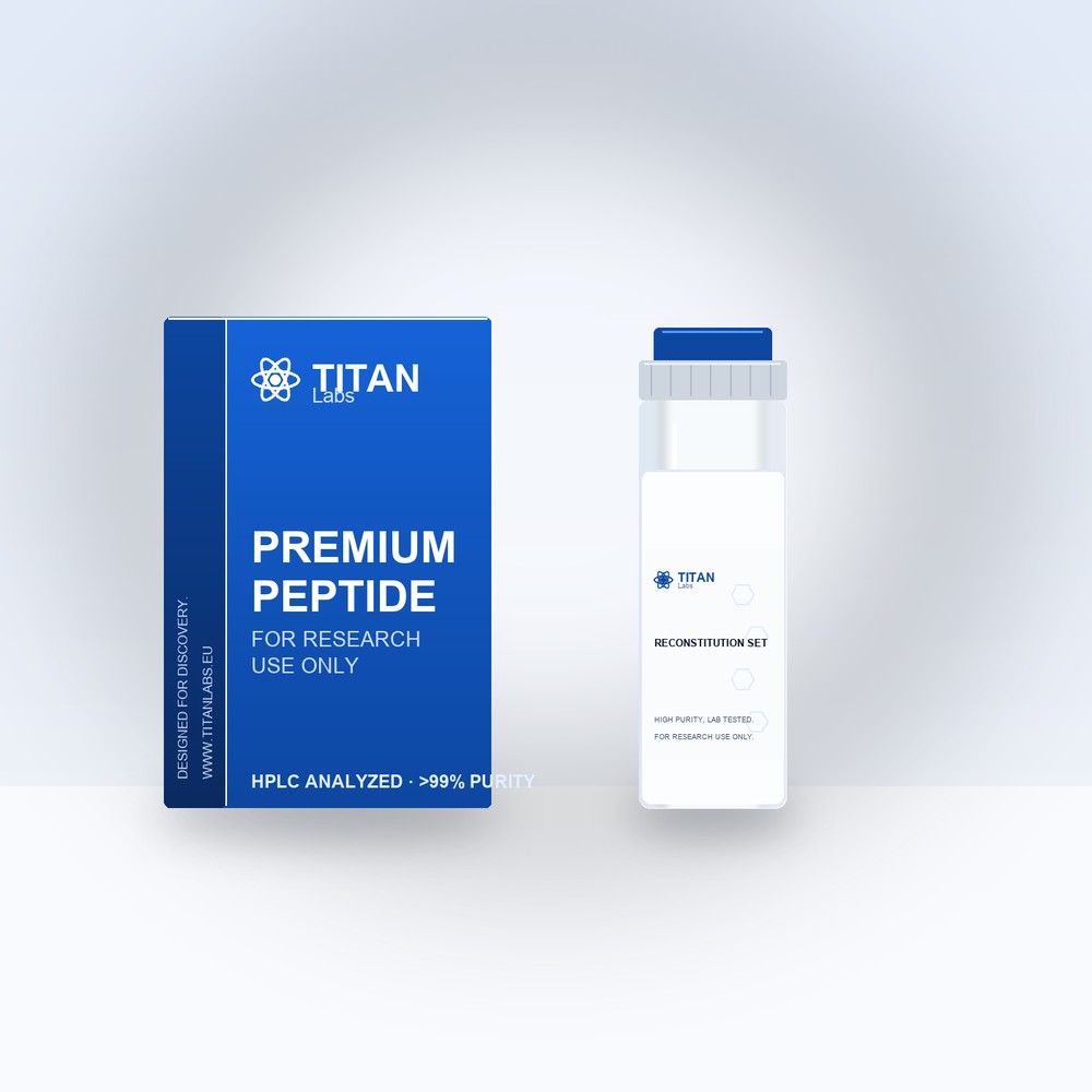 Reconstitution Set research peptide vial by Titan Labs