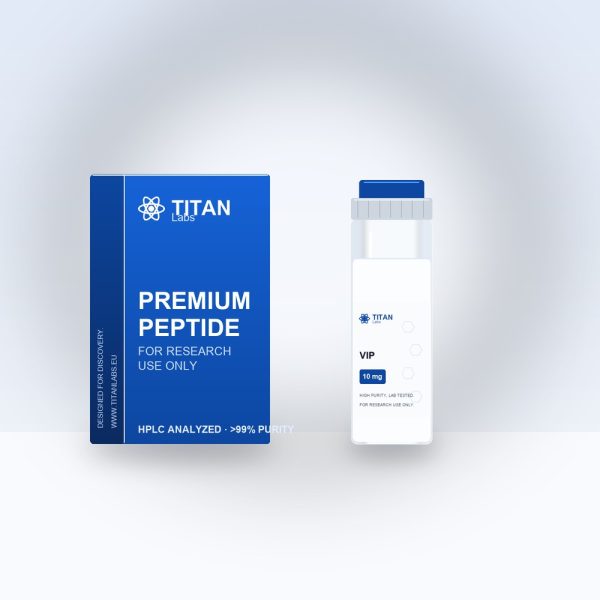 VIP research peptide vial by Titan Labs
